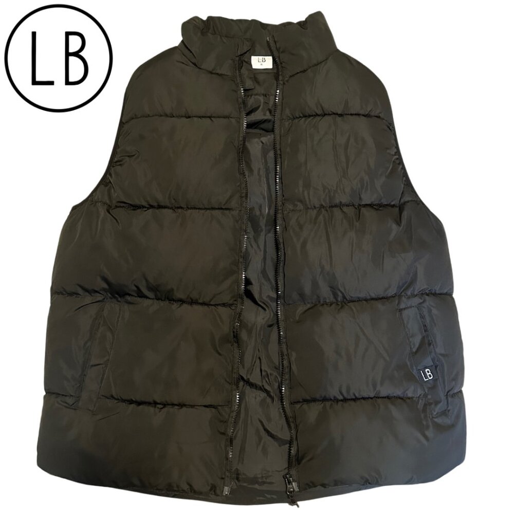 Like New! Adult Men's or Women's Little Bipsy Black Puffer Vest UNISEX Size XL